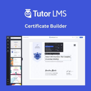 Tutor LMS Certificate Builder – Crie Certificados Profissionais