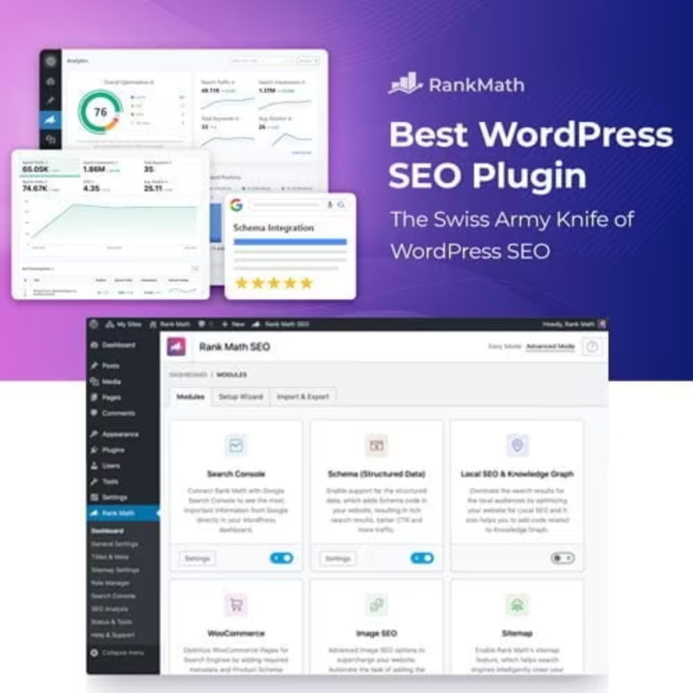 Rank Math SEO Pro – O Plugin de SEO Mais Completo para WordPress
